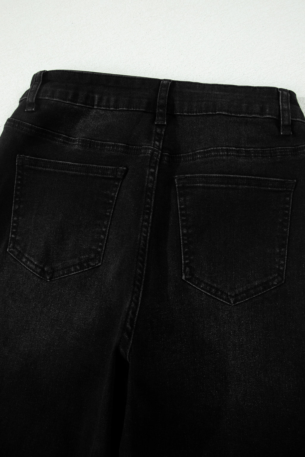 Sail Blue Frayed Cropped Barrel Jeans