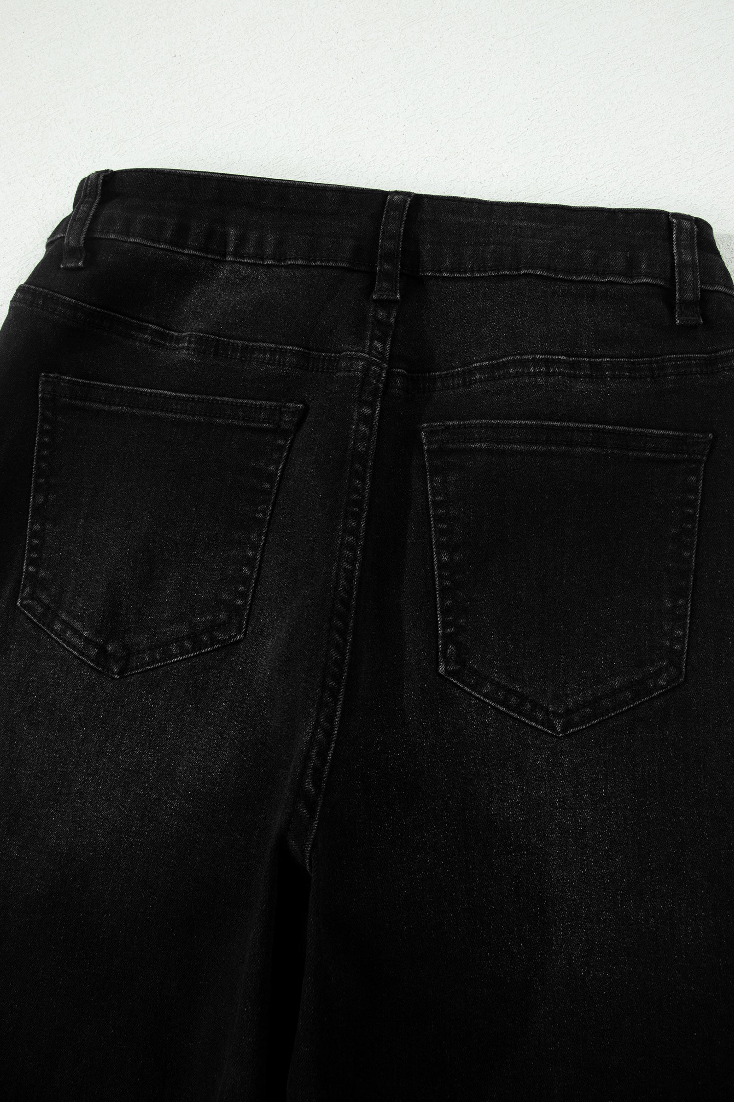Sail Blue Frayed Cropped Barrel Jeans