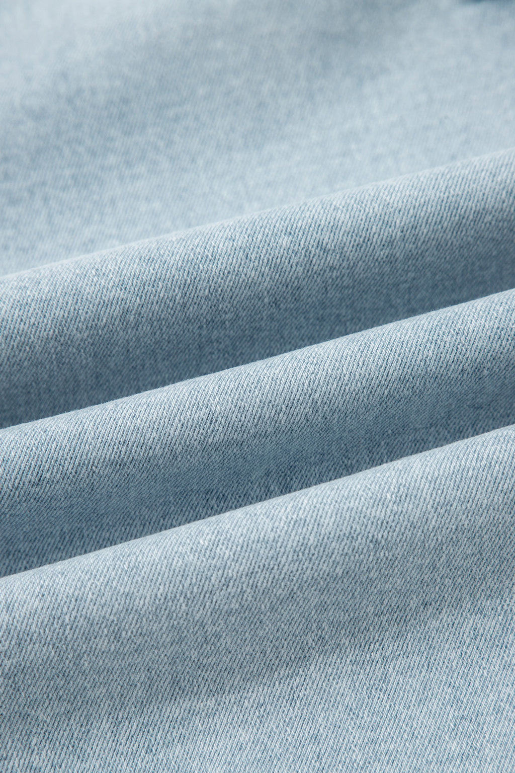 Sail Blue Frayed Cropped Barrel Jeans