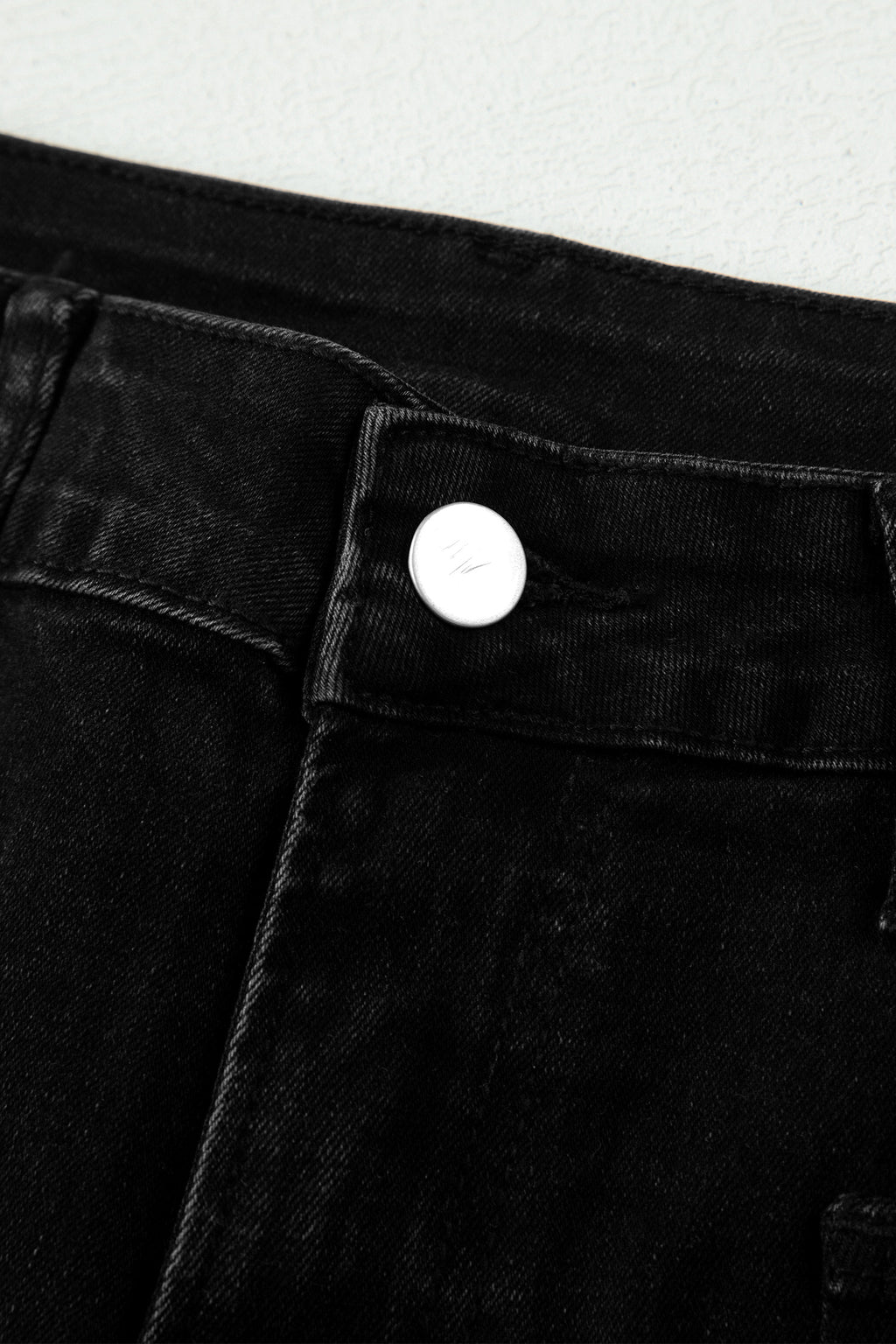 Sail Blue Frayed Cropped Barrel Jeans