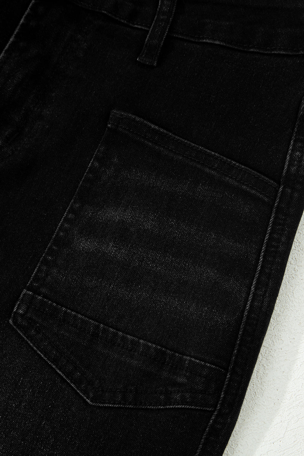 Sail Blue Frayed Cropped Barrel Jeans