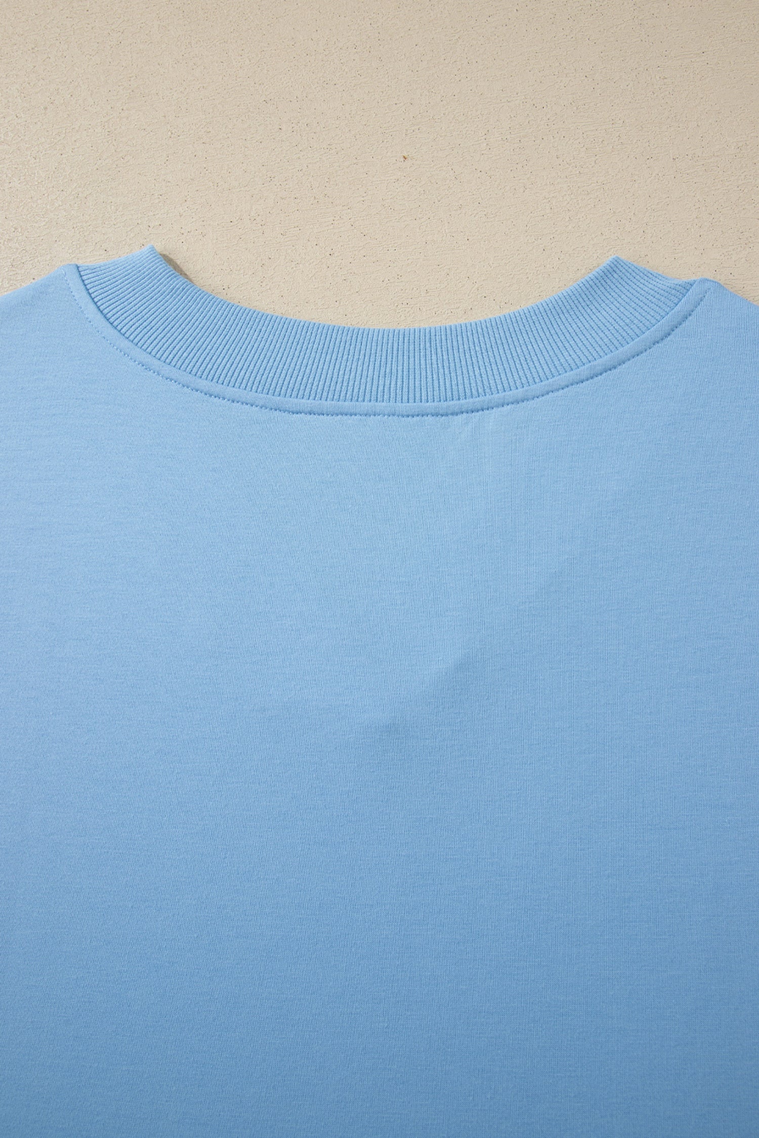 Mint Green Solid Color V Neck Tee Drawstring Pant Set